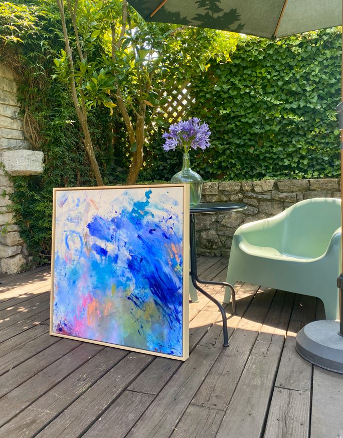 WITH LOVE, GRANDPA / 82 x 82 x 4 cm