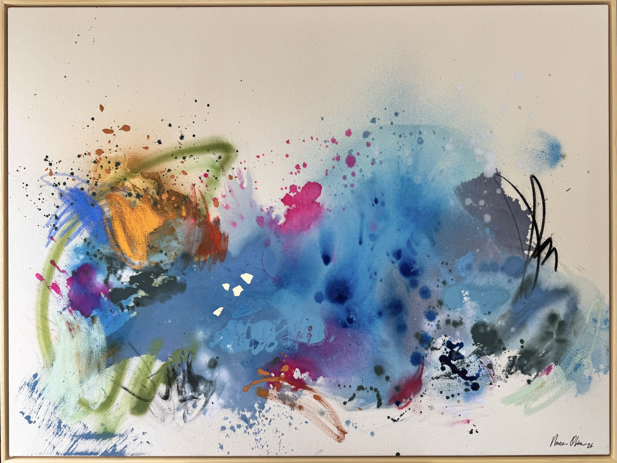 Y aprendiste a nadar / 123 x 93 cm
