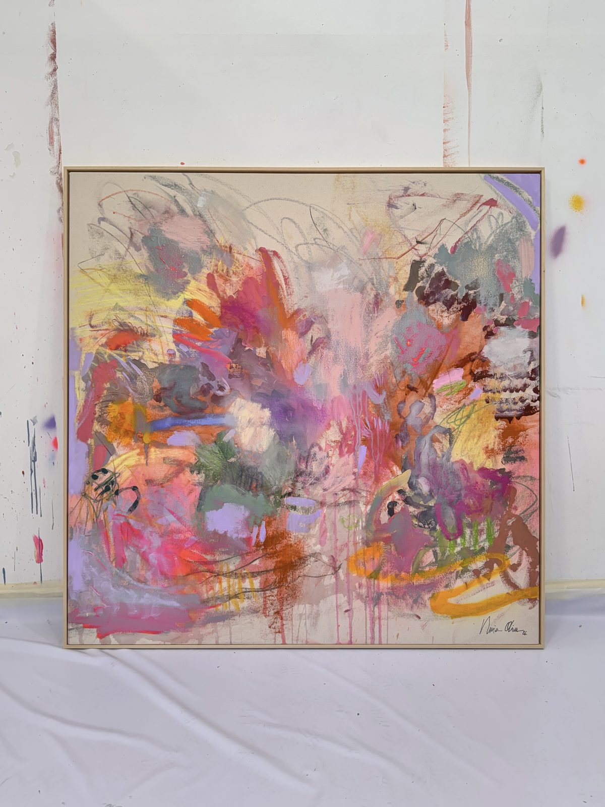 Living in balance / 120 x 120 cm