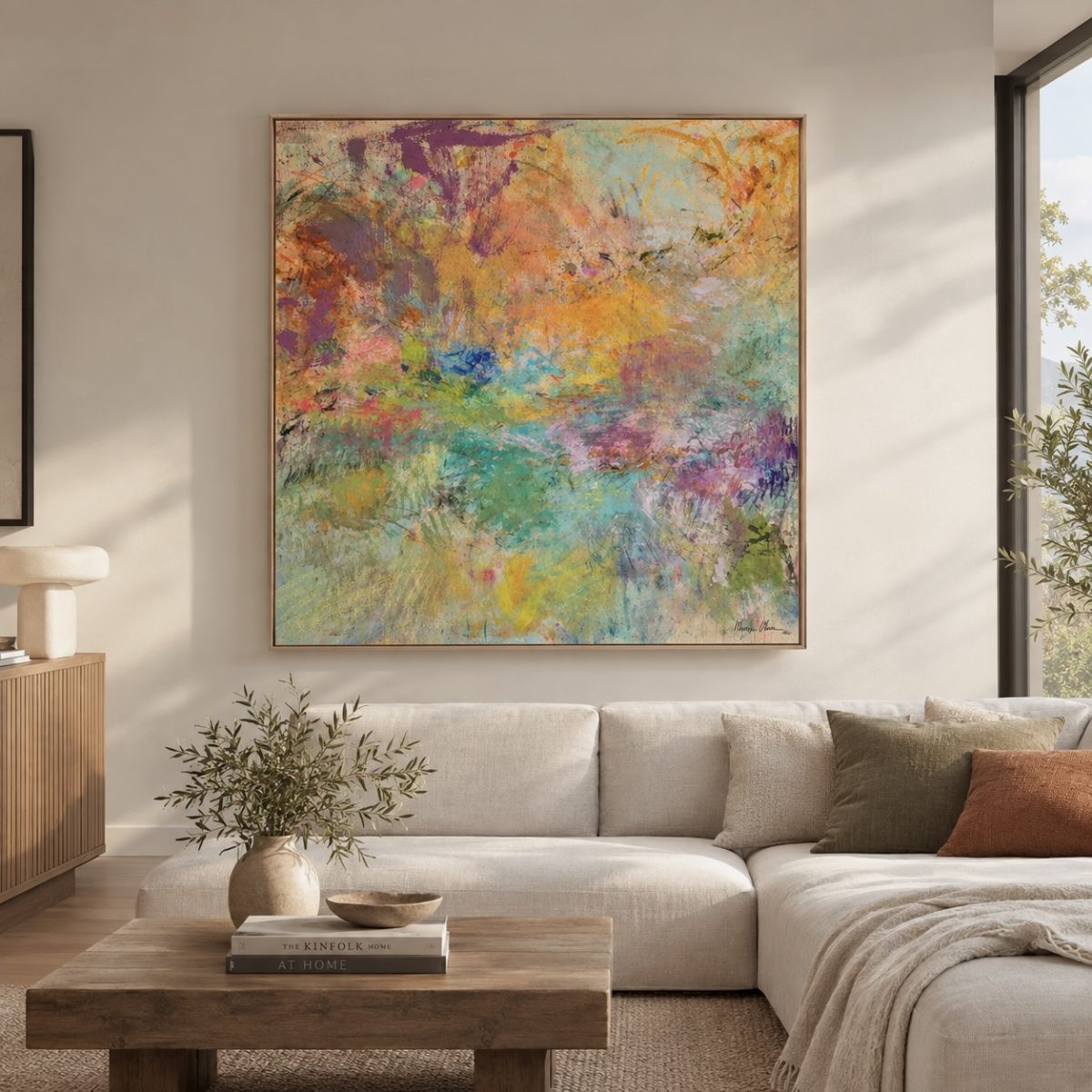 Letters from the coast / 130 x 130 cm