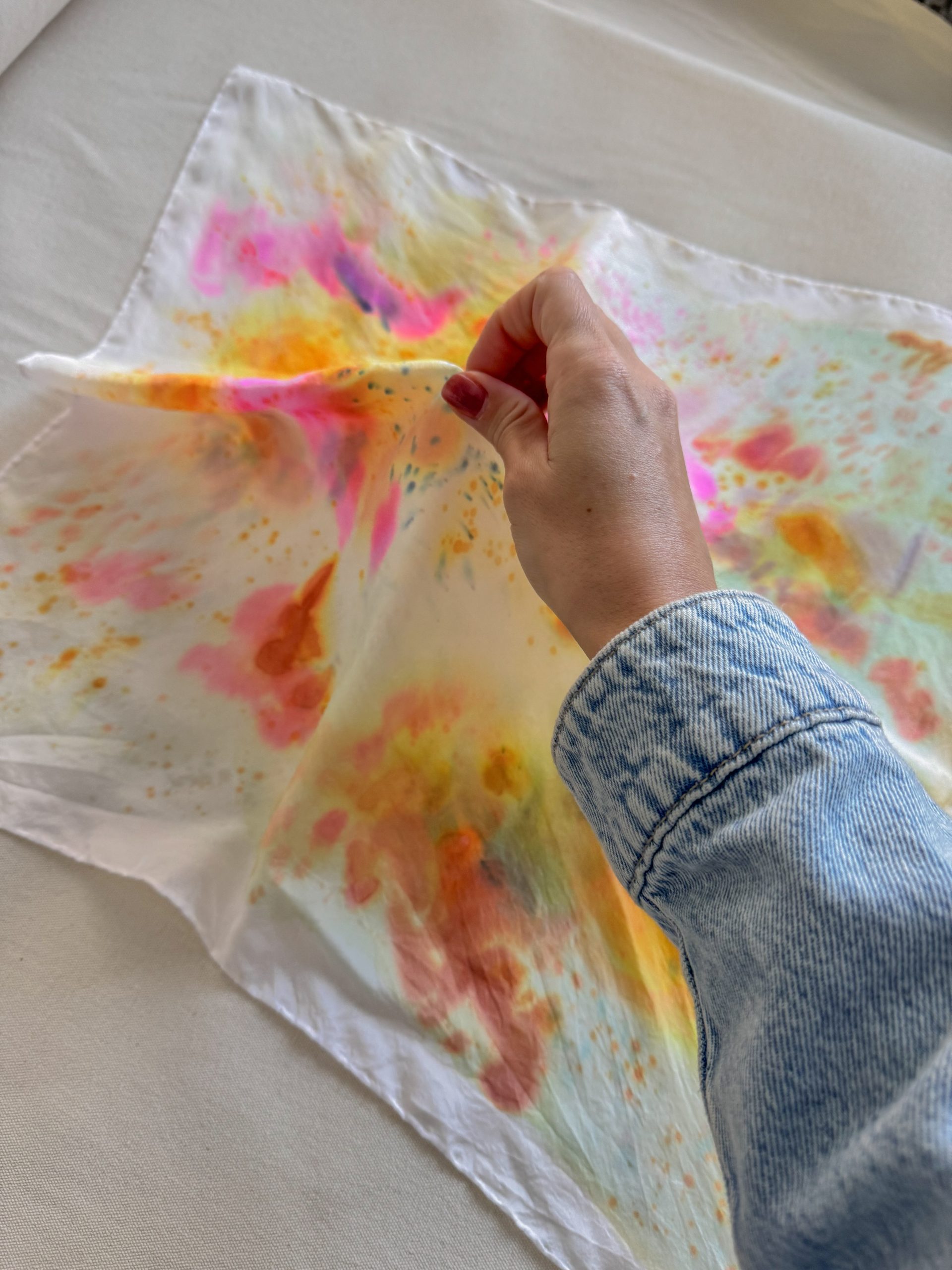Silk scarf 1 / 55 x 55 cm - Imagen 5